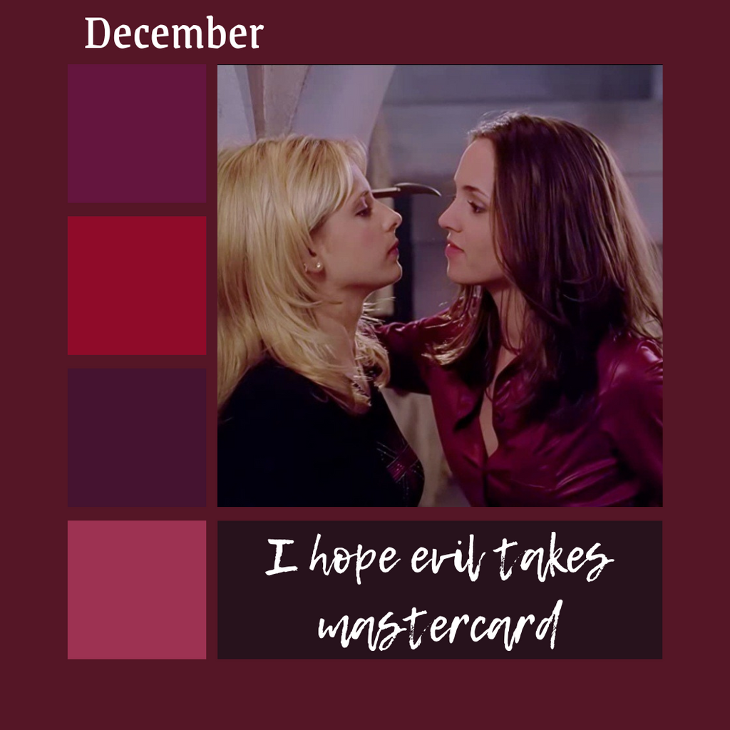 I Hope Evil Takes MasterCard | 2023 Buffy the Vampire Slayer yarn club