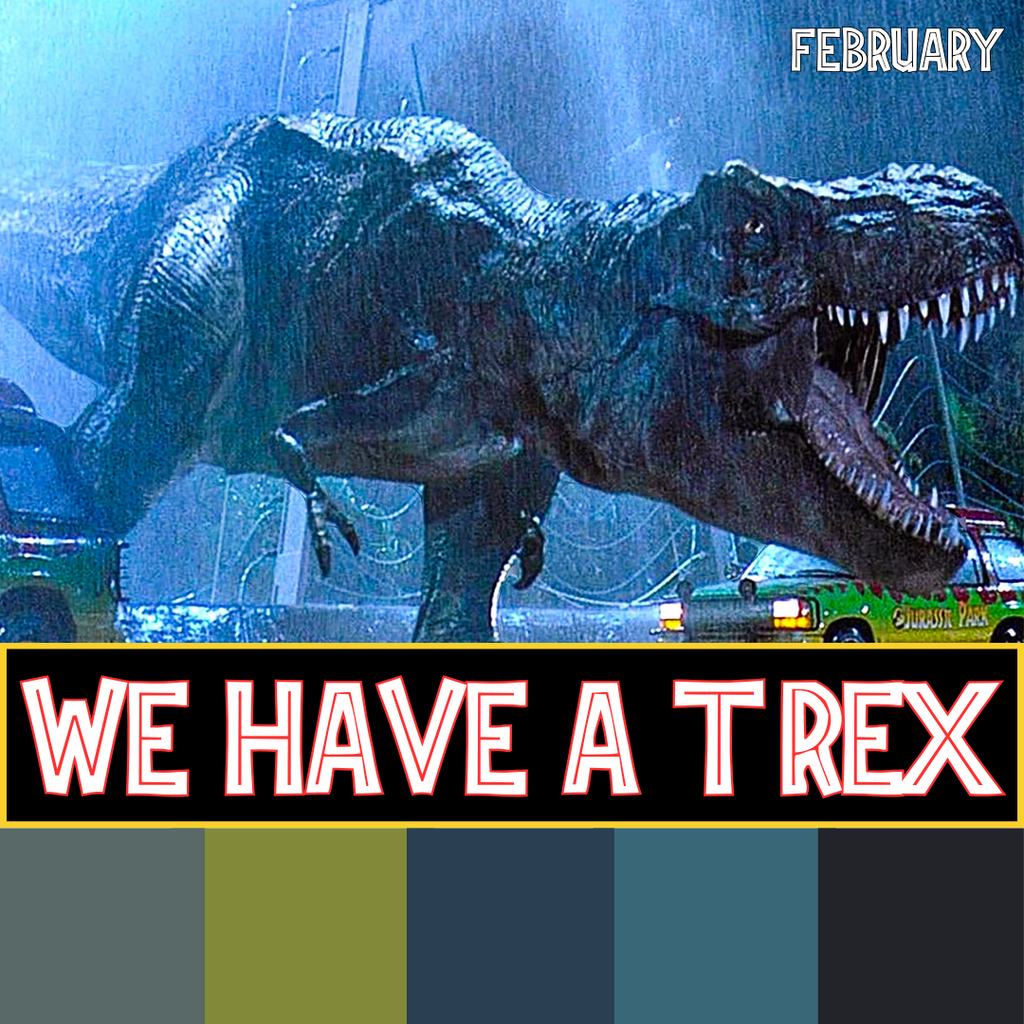 We Have A T-Rex | 2025 Jurassic Park Yarn Club
