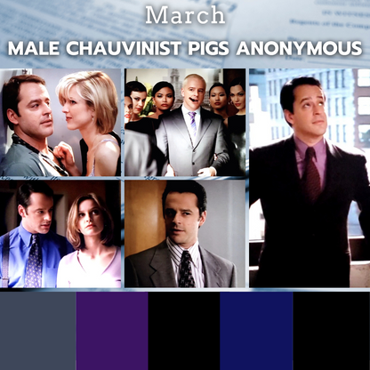 Male Chauvinist Pigs Anonymous | 2024 Ally McBeal yarn club