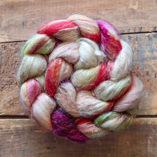 Just Peachy | merino silk flax