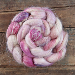 Pink Halite | merino silk flax