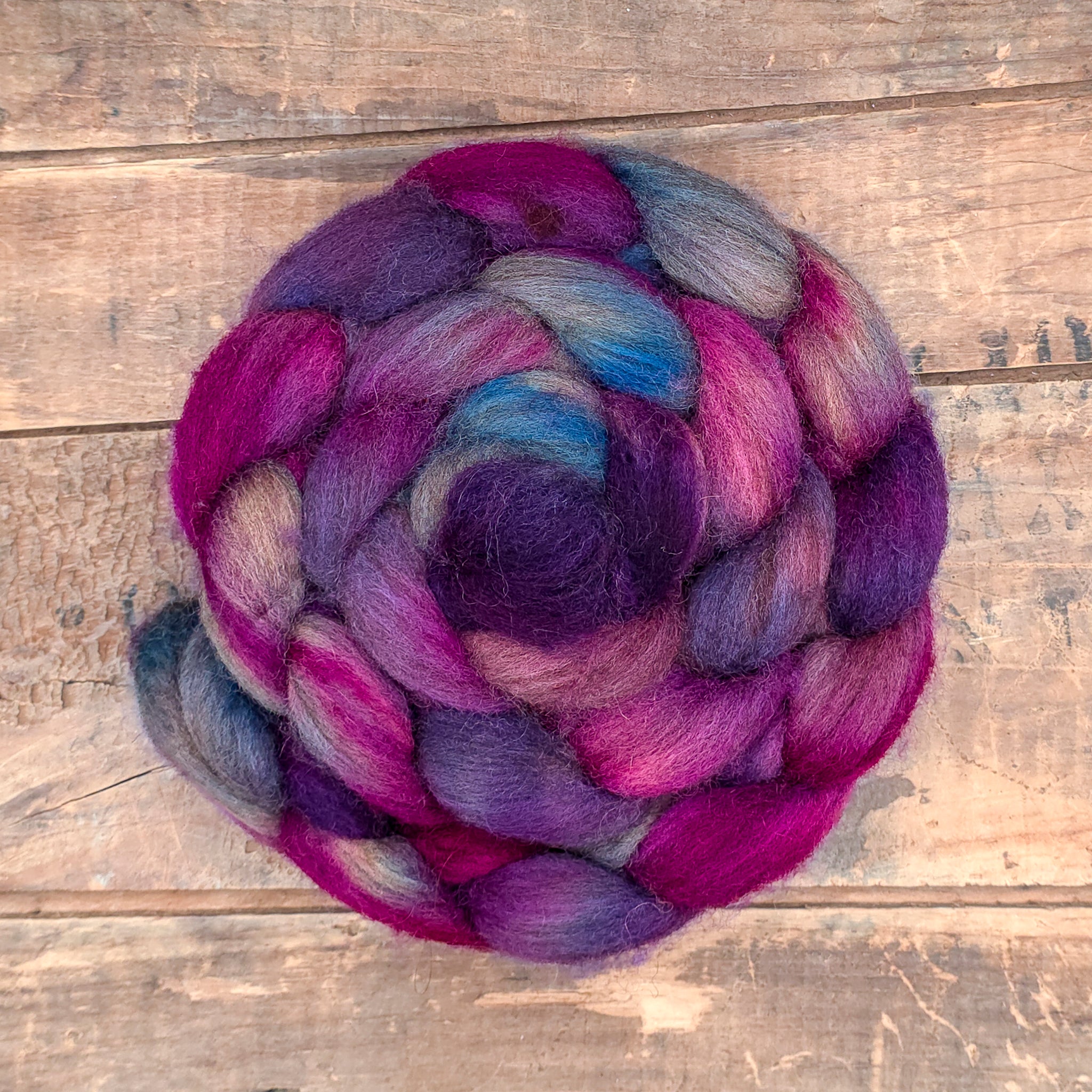 Purple Pizazz | oatmeal bluefaced leicester