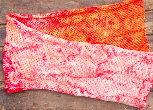 Raspberry Orange Sherbert | sock blank double