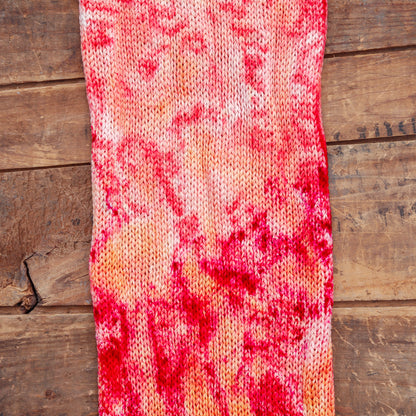 Raspberry Orange Sherbert | sock blank double