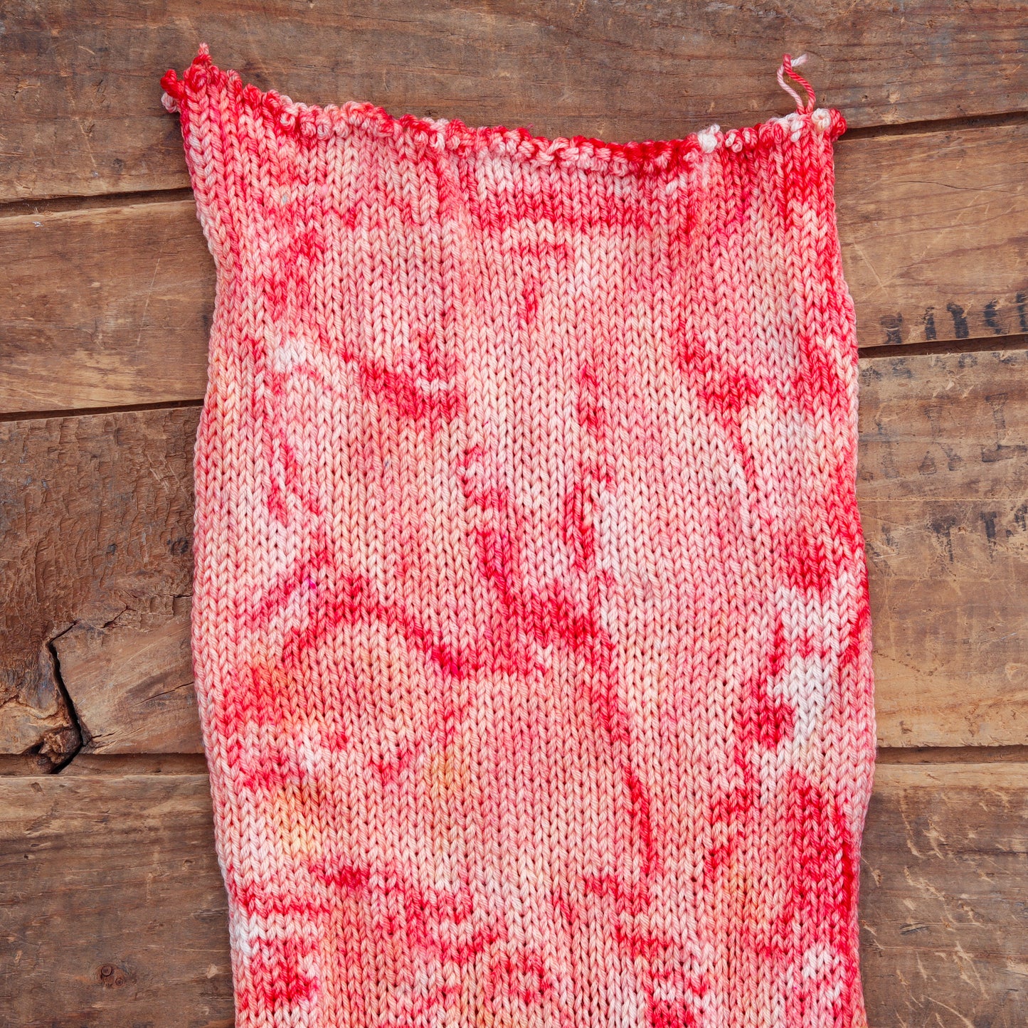 Raspberry Orange Sherbert | sock blank double