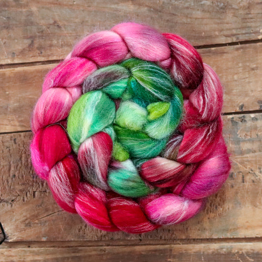 Strawberry Rhubarb | targhee bamboo silk