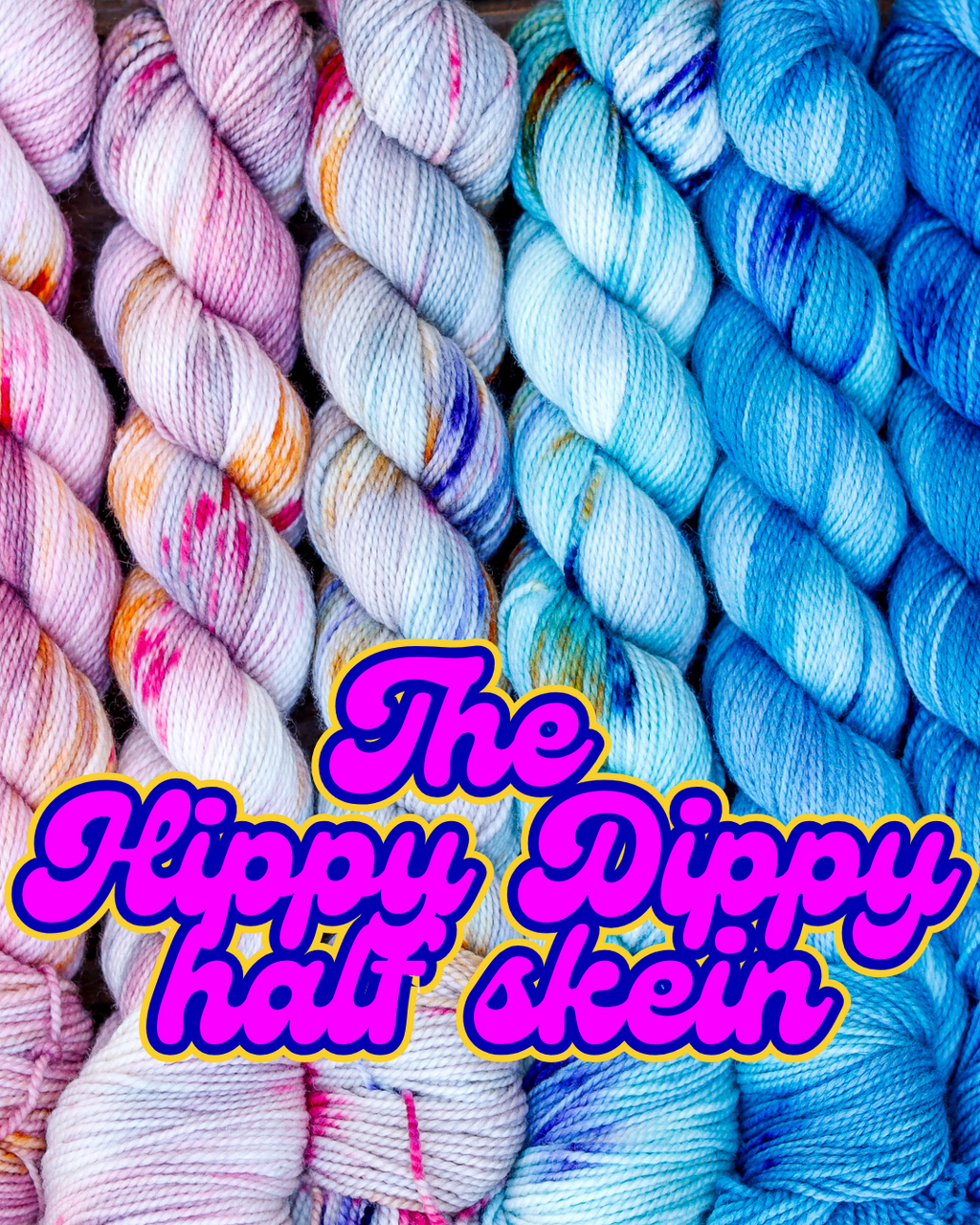 The Hippy Dippy | sweet pea sock half skein fade set