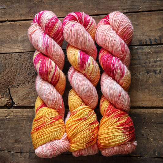 Raspberry Orange Sherbet | sweet pea sock